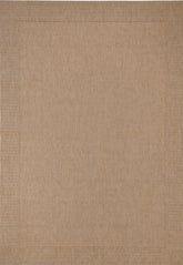 Complete image showcasing the Noosa Rug's Outdoor Rug in a beautiful Sand color, perfect for adding a warm, natural touch to any outdoor or indoor setting.